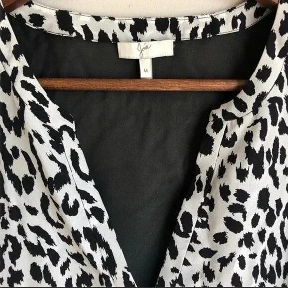 JOIE Corette Silk Animal Print Sleeveless Tank Blouse - M - Picture 8 of 10